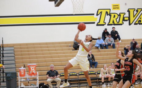 Lexi Howe Jumps Over Mt. Vernon Defender