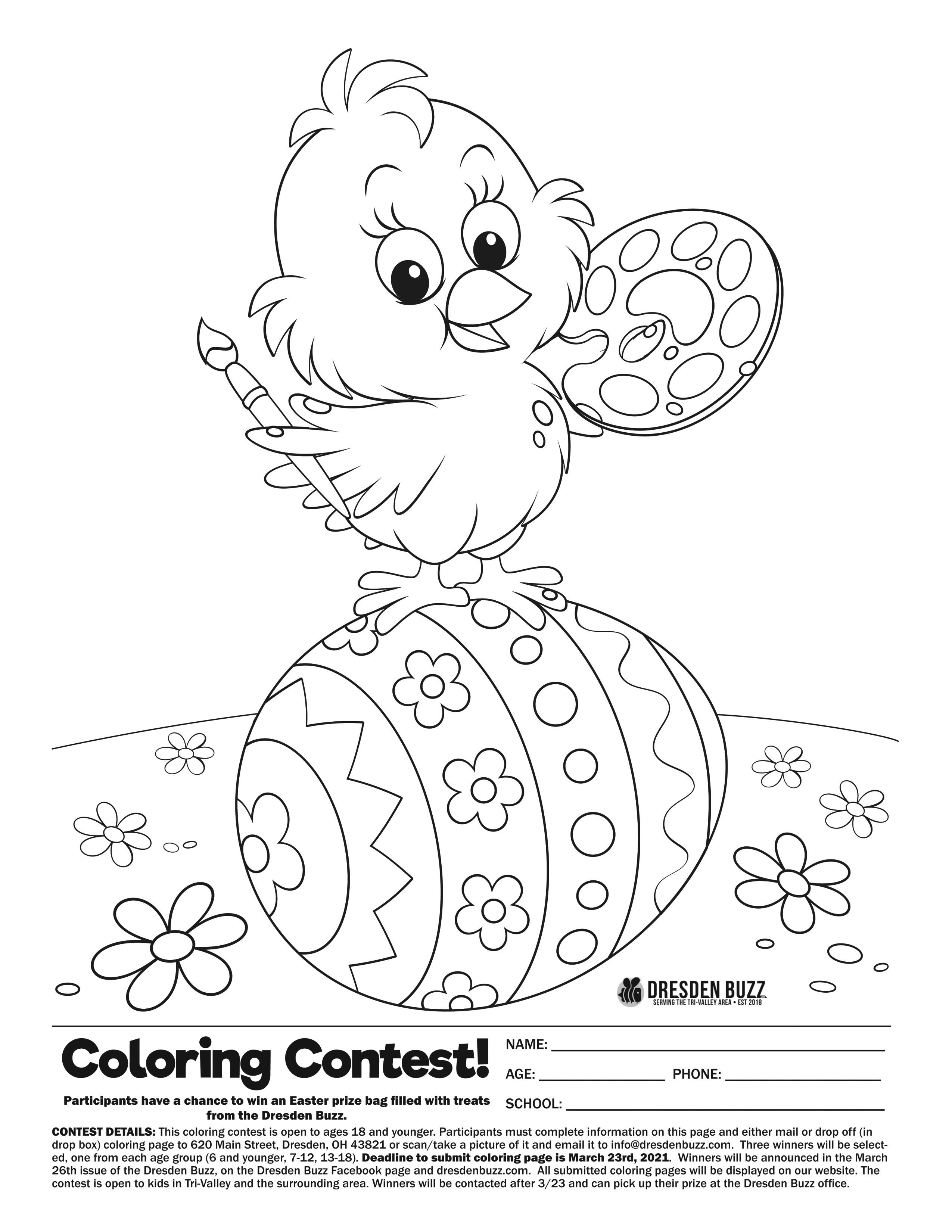 Coloring Contest Poster