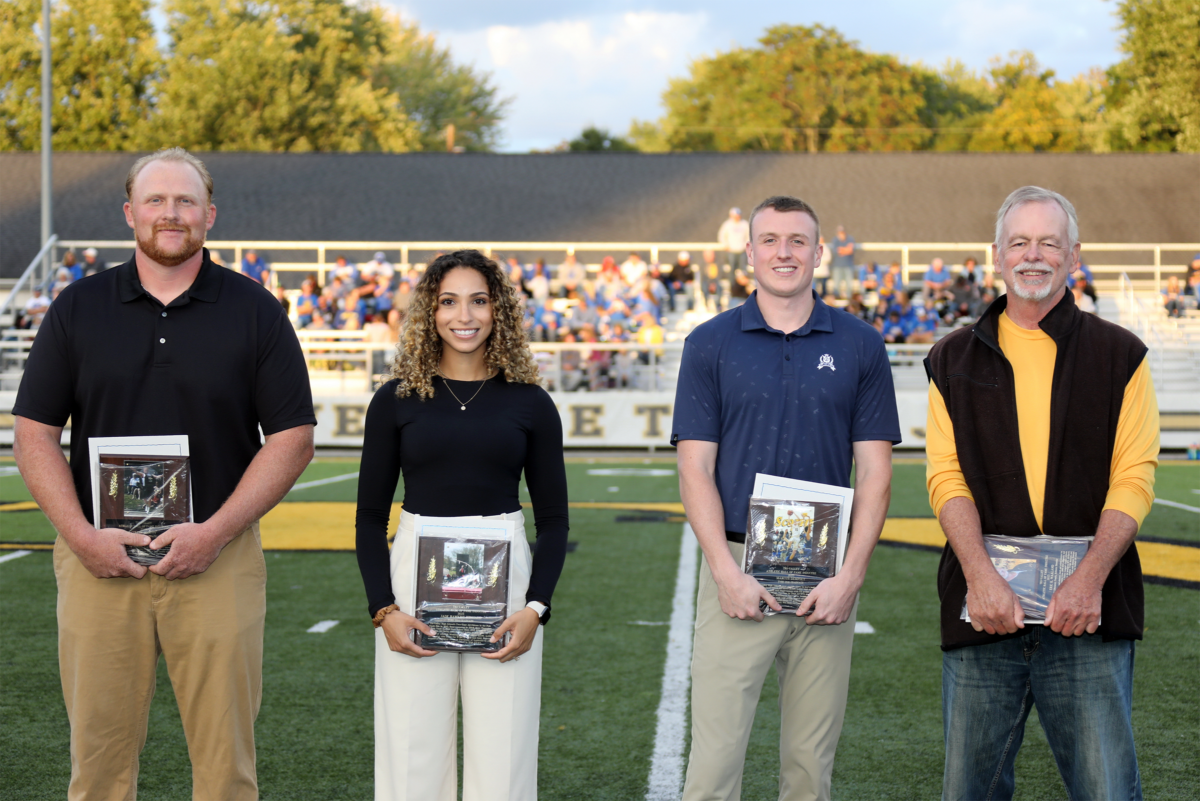 TVHS Athletic Hall of Fame Class of 2023 Collin Prouty, Jade Hawkins Hilliard, Marcus Dempsey, Kim Waaland