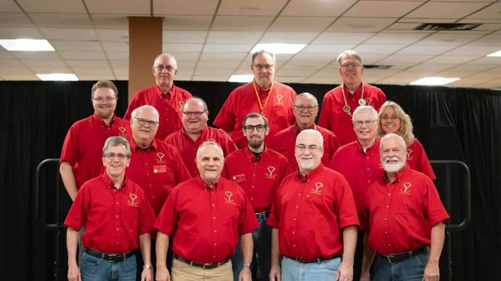 Members of the Y-City Barbershop Chorus