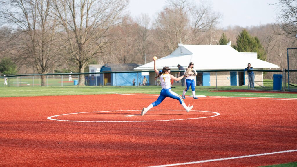 Philo's Junior Varsity pitcher Kadence Ferguson delivers a pitch to Meadowbrook on the Electrics home field while the varsity played in Byesville
