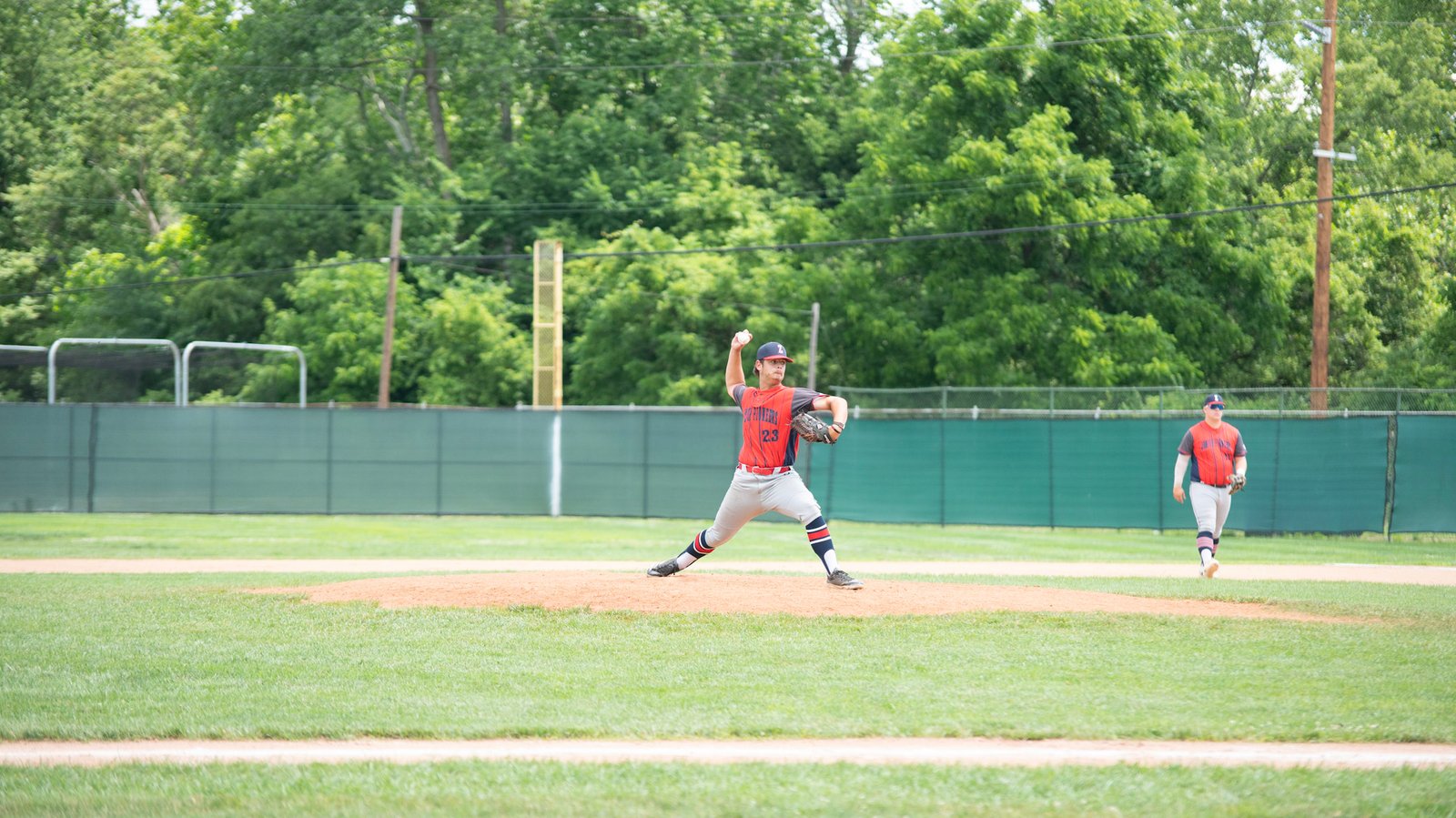 Blake Williams prepares to throw a strike for the Junior Pioneers.